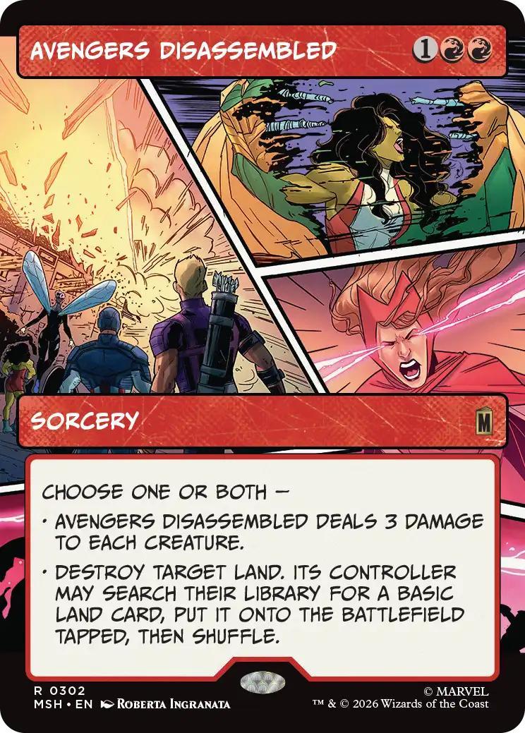 Avengers Disassembled [302] [Panel Panel Showcase] [Marvel Super Heroes] [Non-Foil]
