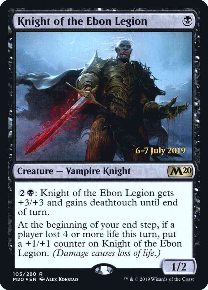 Knight of the Ebon Legion [105s] [Core Set 2020 Promos] [Foil]