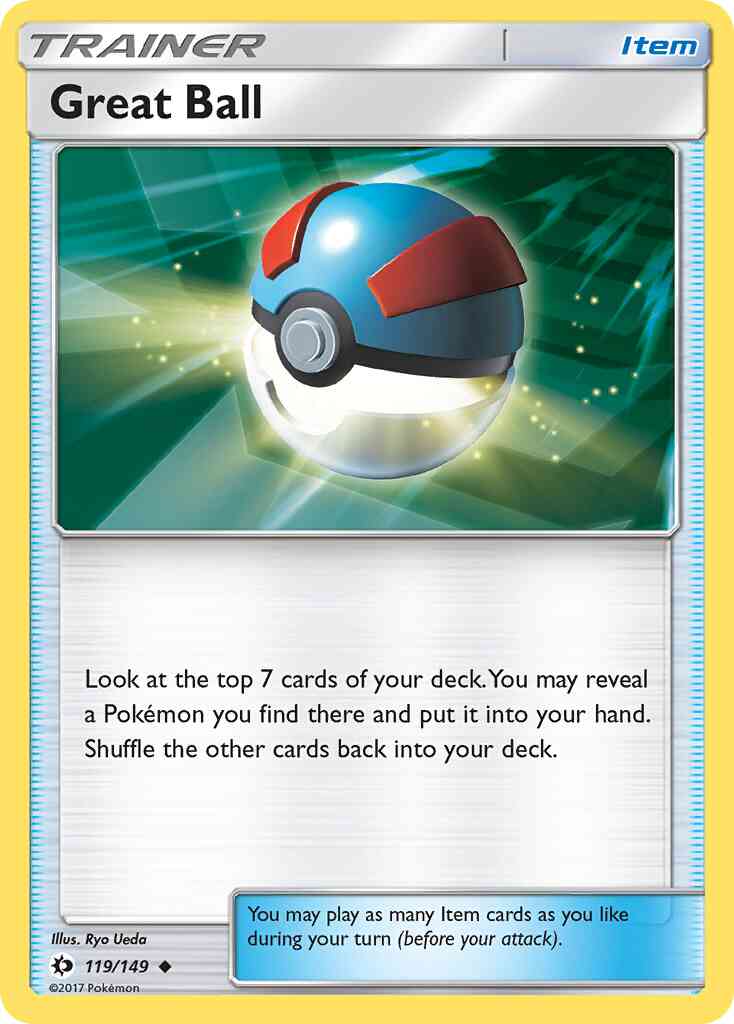 Great Ball - 119/149 - Uncommon [sm1-119] [Non-Holo]