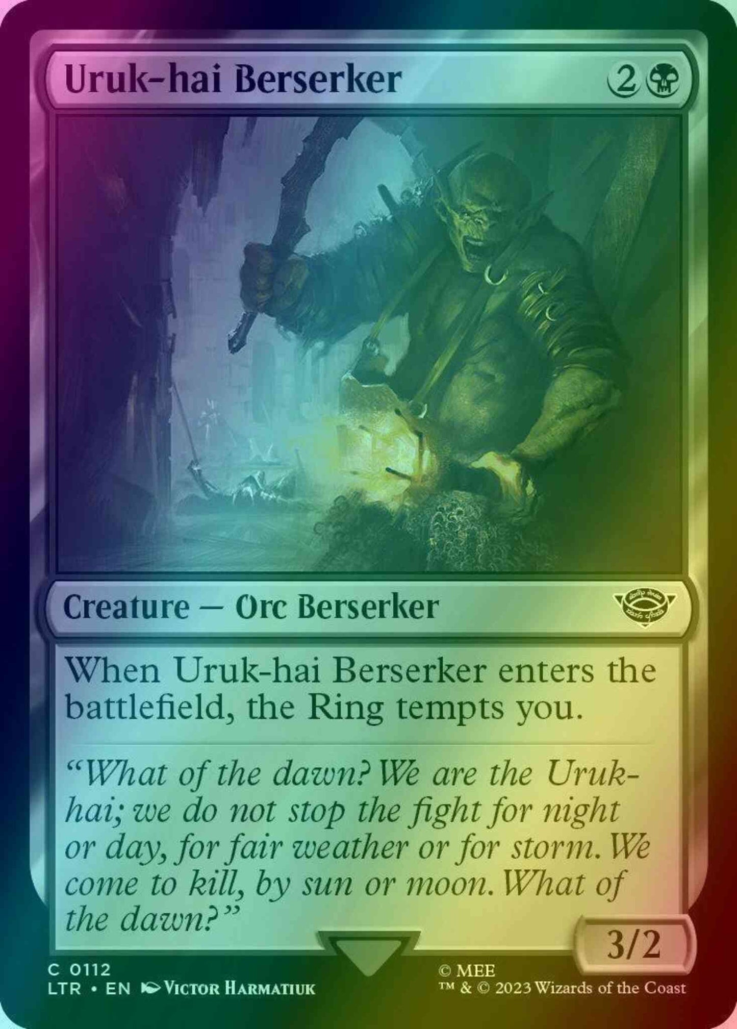 Uruk-hai Berserker [112] [The Lord of the Rings: Tales of Middle-earth] [Foil]