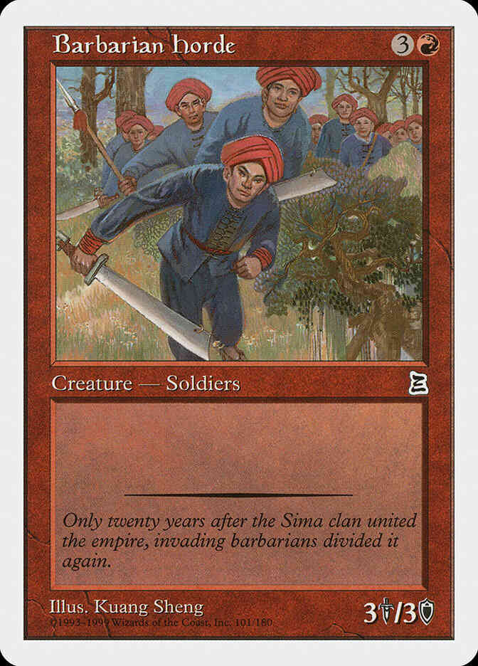 Barbarian Horde [101] [Portal Three Kingdoms] [Non-Foil]