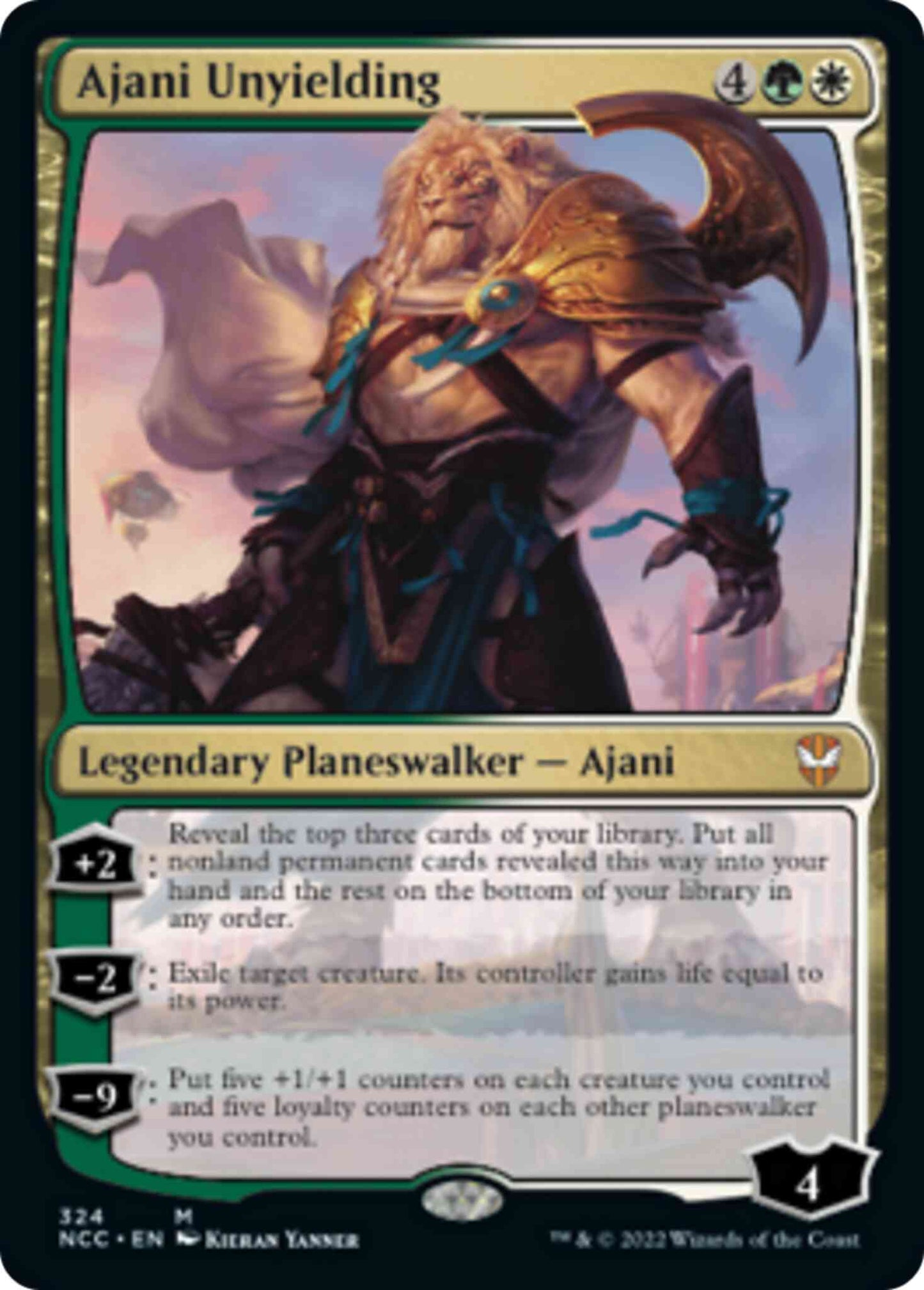 Ajani Unyielding [324] [Streets of New Capenna: Commander] [Non-Foil]
