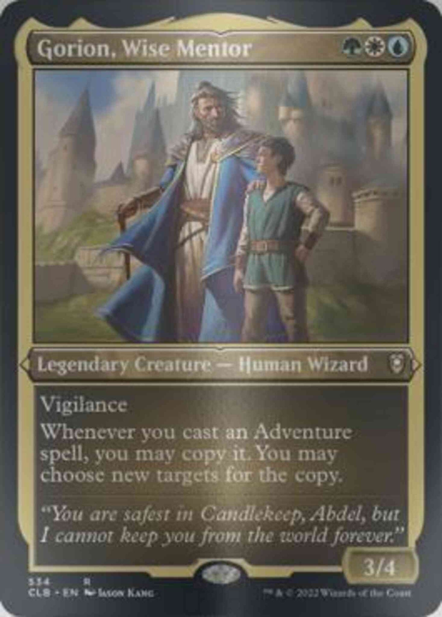 Gorion, Wise Mentor [534] [Commander Legends: Battle for Baldur's Gate] [Etched Foil]