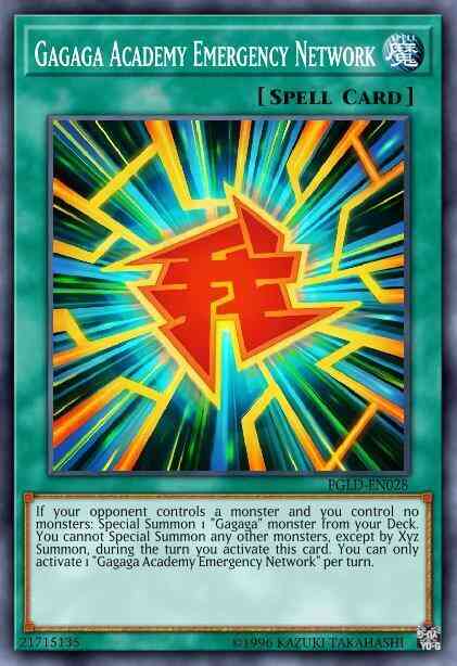 Gagaga Academy Emergency Network - PGLD-EN028 - Gold Secret Rare - Unlimited