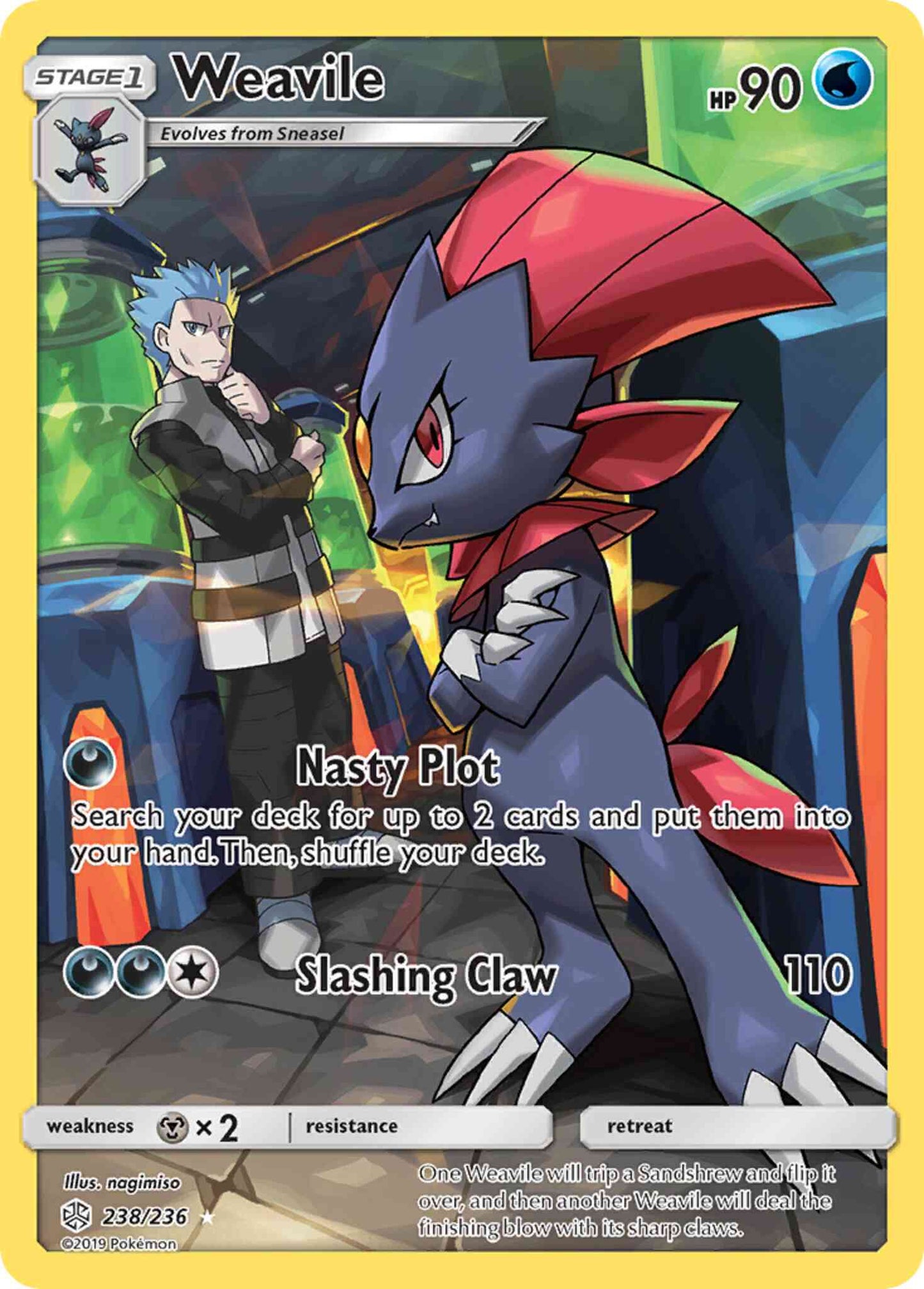 Weavile - 238/236 - Rare Secret [sm12-238] [Secret]