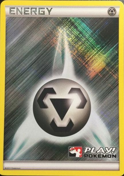 Metal Energy - 2011 Crosshatch Holo Play! Pokemon Promo [Reverse Holo]