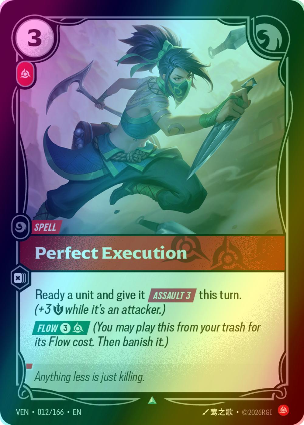 Perfect Execution - 012/166 [Vendetta] [Foil]