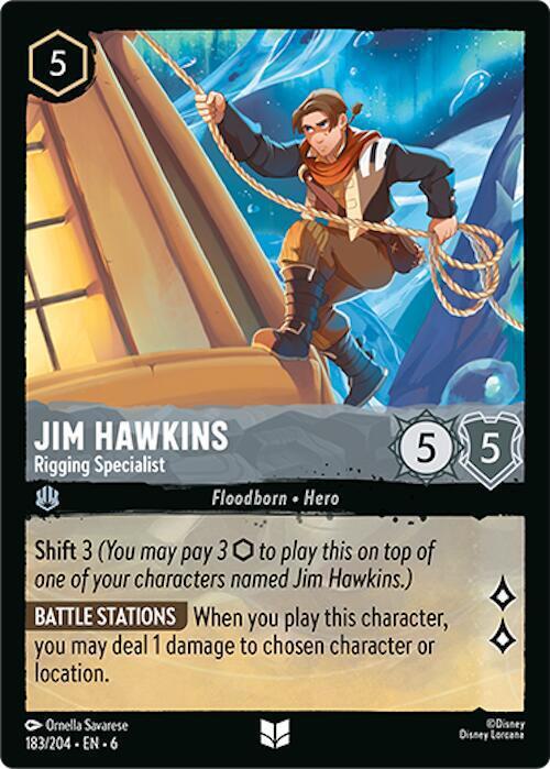 Jim Hawkins - Rigging Specialist - 183/204 [Azurite Sea] [Non-Foil]