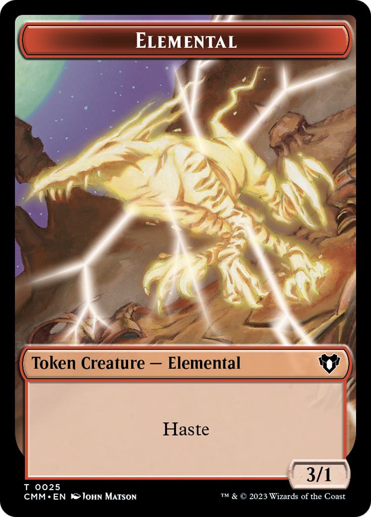 Eldrazi Spawn Token (03) // Elemental Token (25) [Commander Masters: Tokens] [Non-Foil]