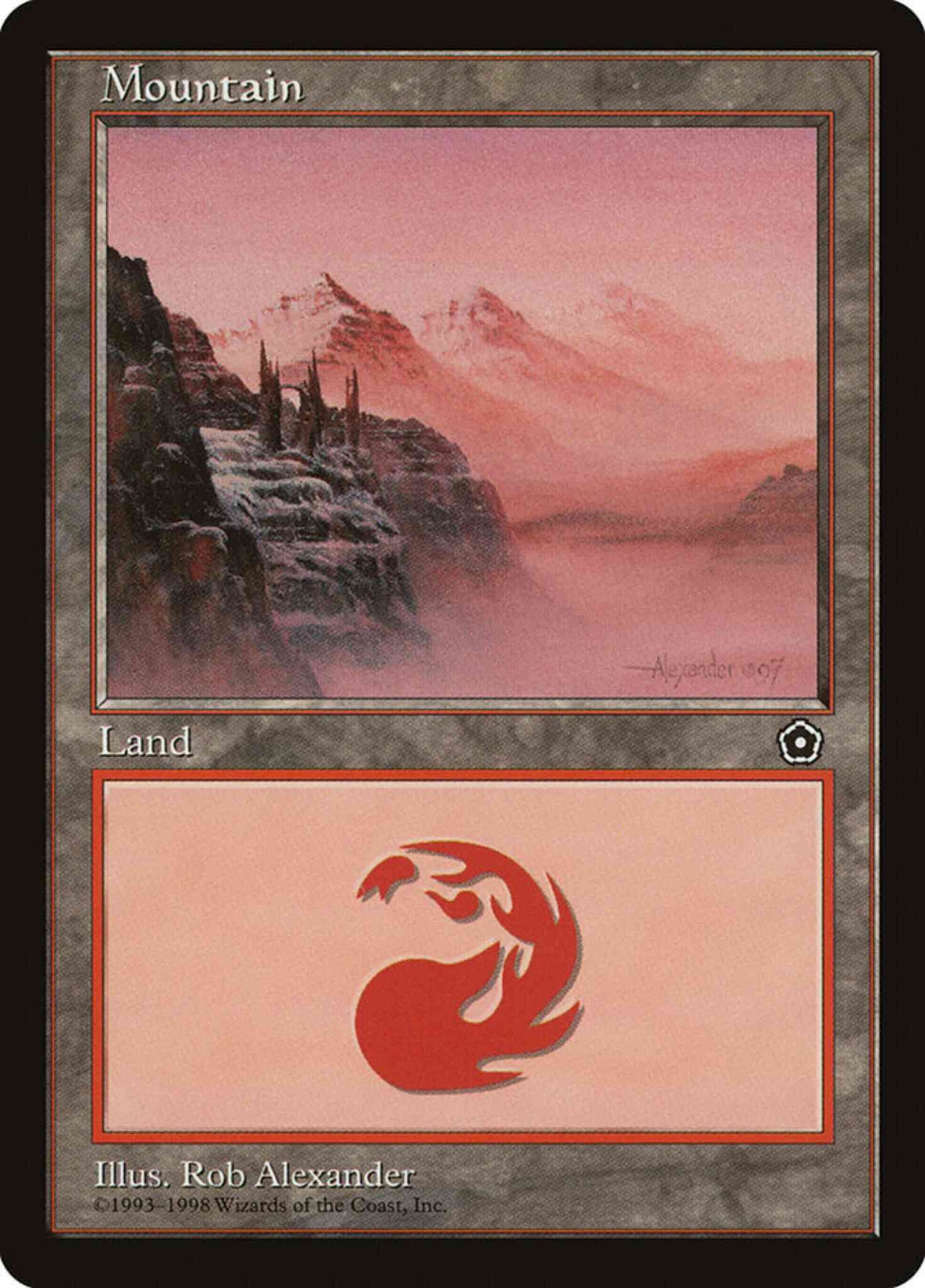 Mountain [160] [Red Mist] [Portal Second Age] [Non-Foil]