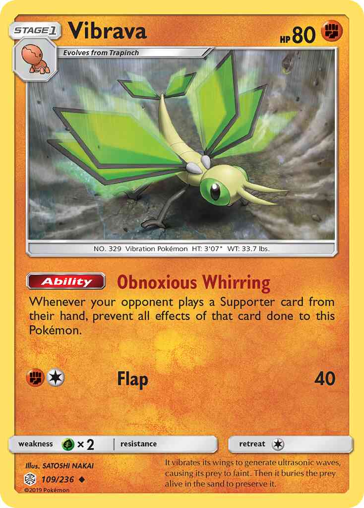 Vibrava - 109/236 - Uncommon [sm12-109] [Reverse Holo]