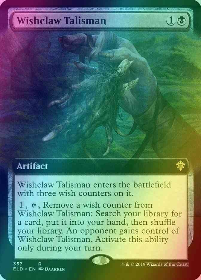 Wishclaw Talisman [357] [Extended Art] [Throne of Eldraine] [Foil]