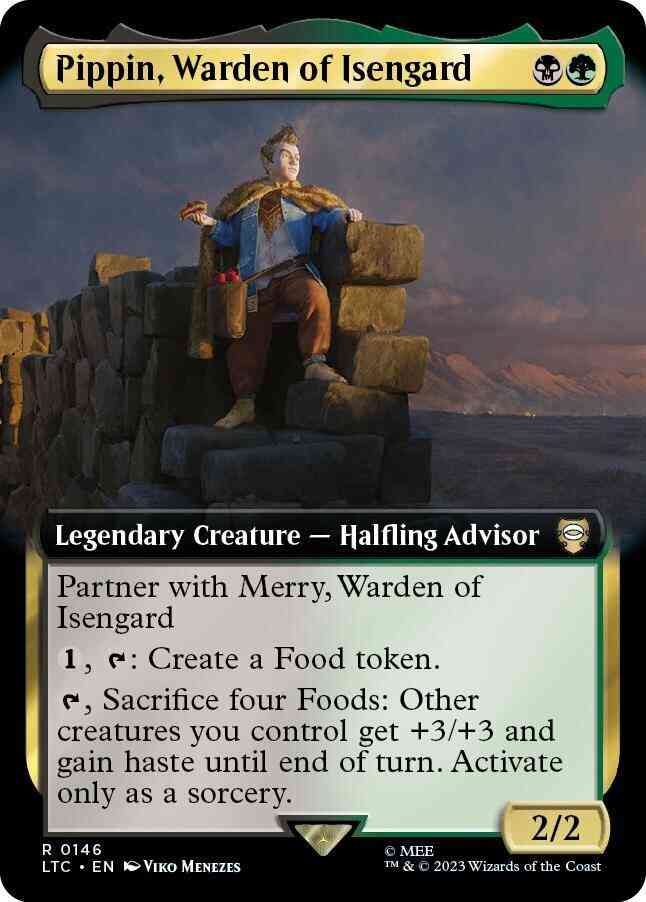 Pippin, Warden of Isengard [146] [Extended Art] [The Lord of the Rings: Tales of Middle-earth: Commander] [Non-Foil]