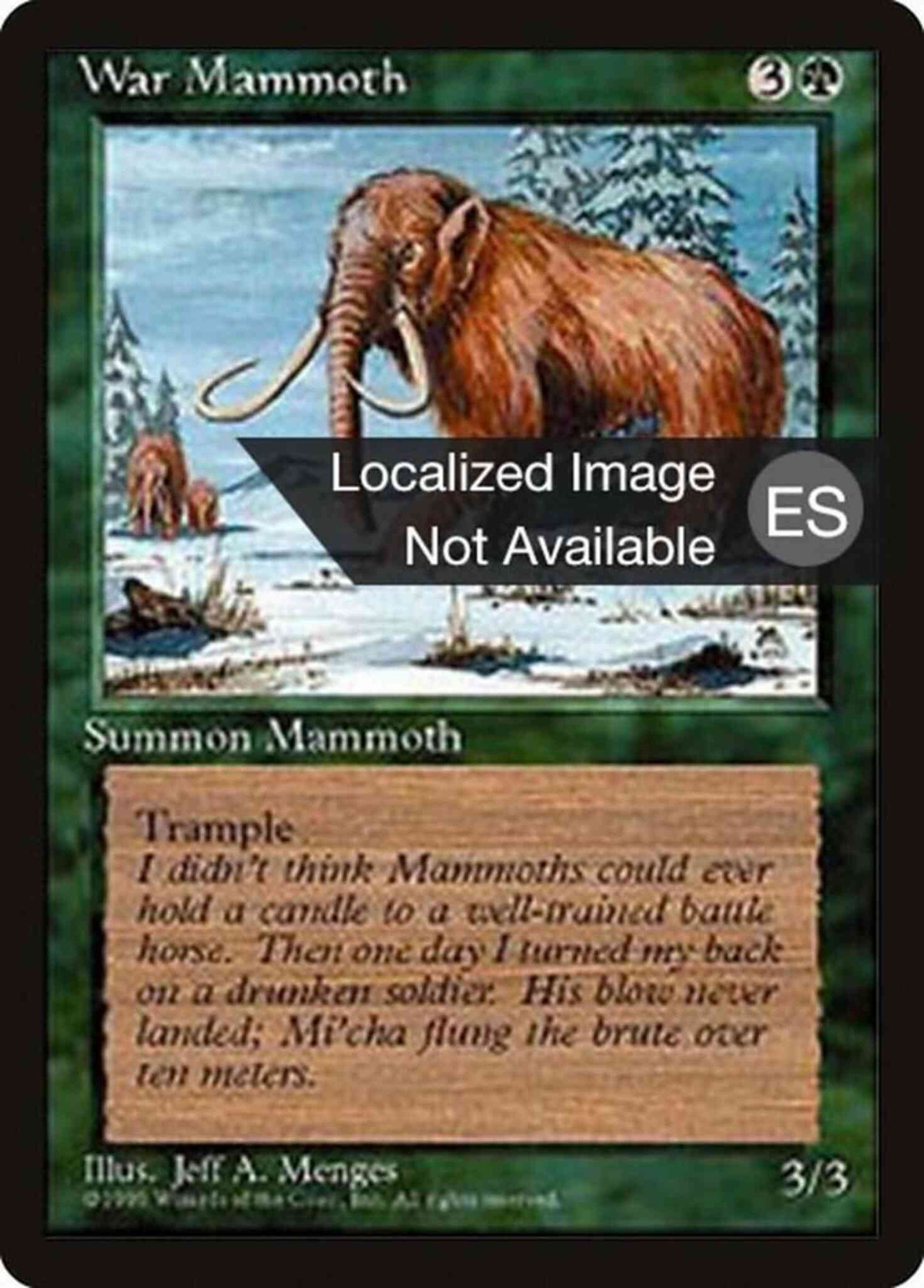 War Mammoth - Japanese [286] [Fourth Edition Black Border: Japanese] [Non-Foil]