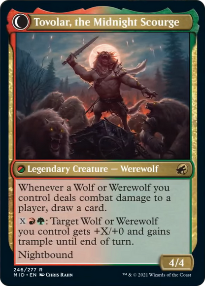 Tovolar, Dire Overlord // Tovolar, the Midnight Scourge [246] [Innistrad: Midnight Hunt] [Non-Foil]