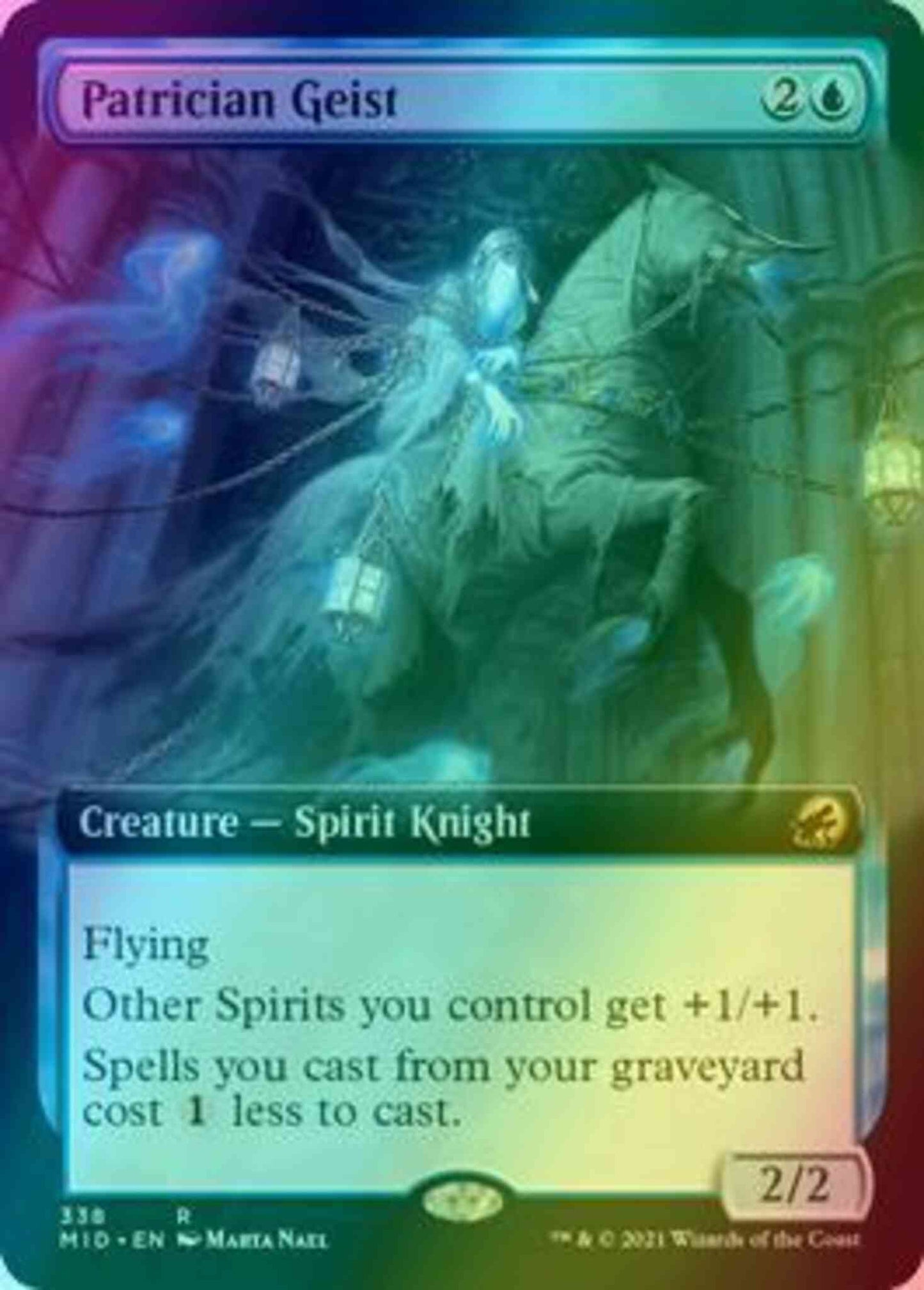 Patrician Geist [338] [Extended Art] [Innistrad: Midnight Hunt] [Foil]