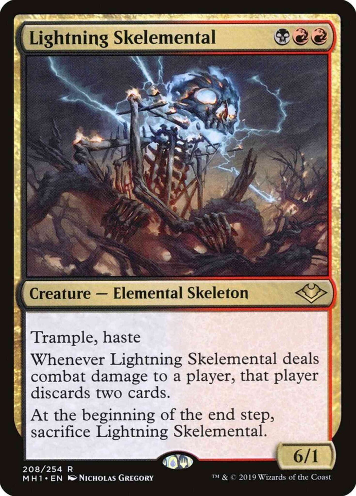 Lightning Skelemental [208] [Modern Horizons] [Non-Foil]