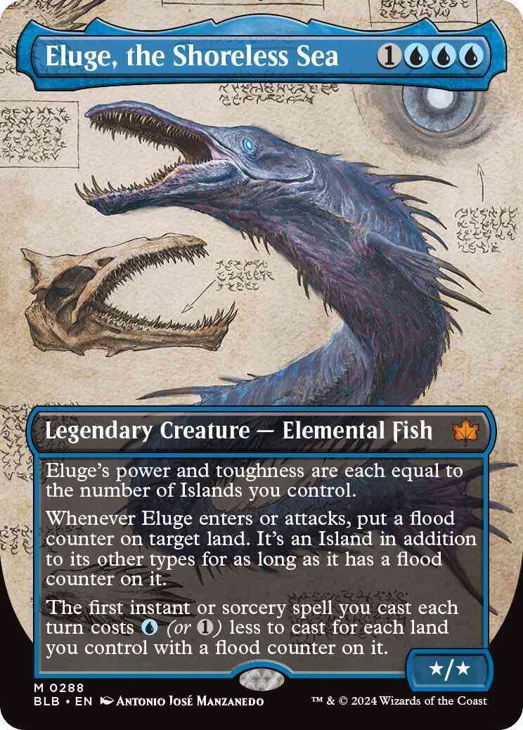 Eluge, the Shoreless Sea [288] [Borderless] [Field Notes] [Bloomburrow] [Non-Foil]