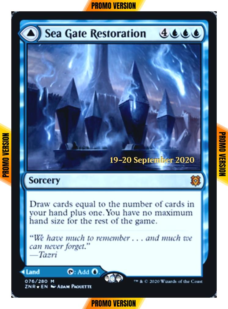 Sea Gate Restoration // Sea Gate, Reborn [Prerelease] [76s] [Zendikar Rising Promos] [Foil]