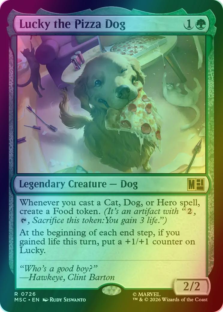 Lucky the Pizza Dog [726] [Jumpstart] [Marvel Super Heroes: Commander] [Foil]