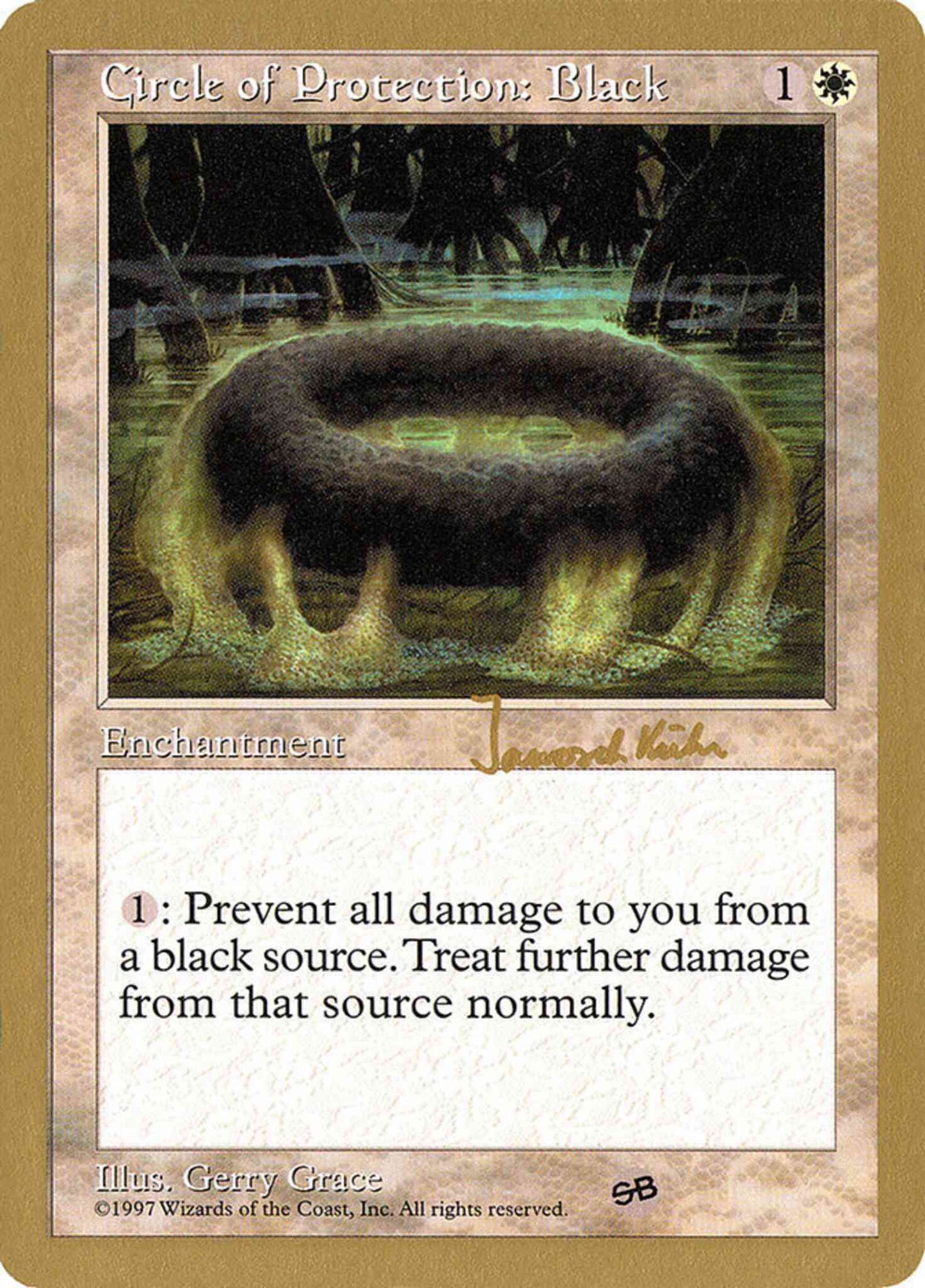 Circle of Protection: Black [jk17sb] [World Championship Decks 1997] [Non-Foil]
