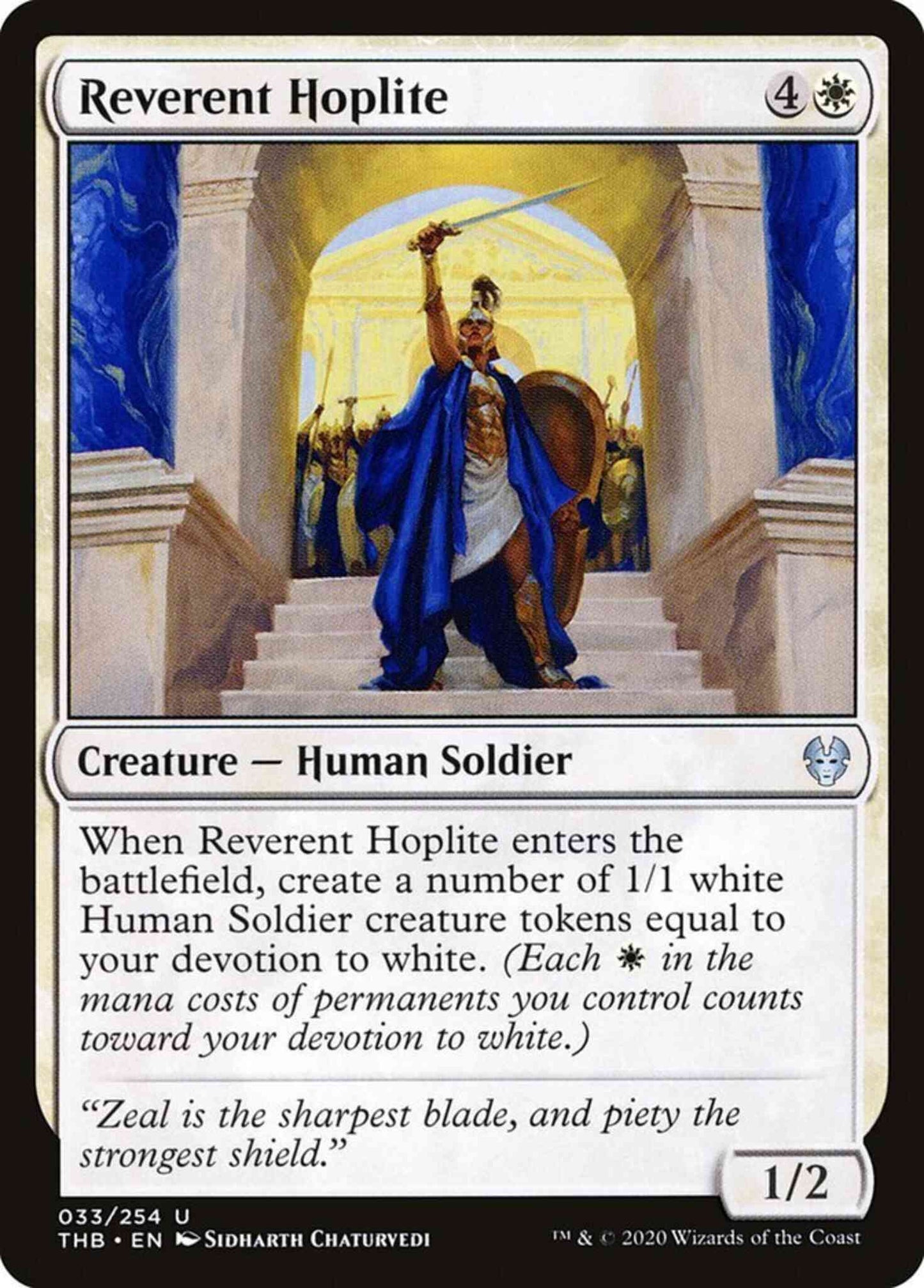Reverent Hoplite [33] [Theros Beyond Death] [Non-Foil]