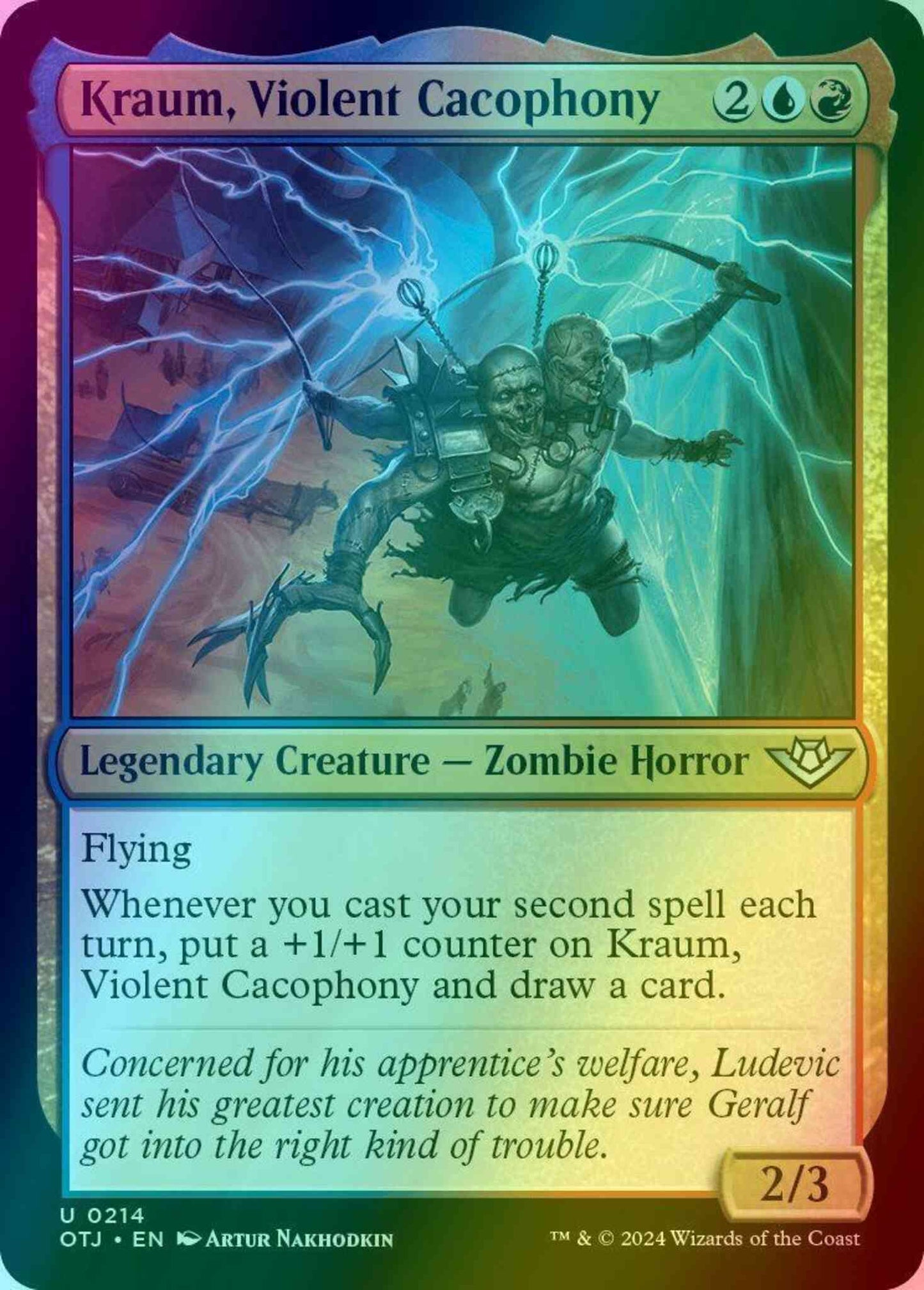 Kraum, Violent Cacophony [214] [Outlaws of Thunder Junction] [Foil]