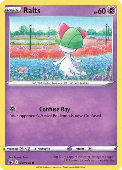 Ralts - 059/198 - Common [swsh6-059] [Non-Holo]