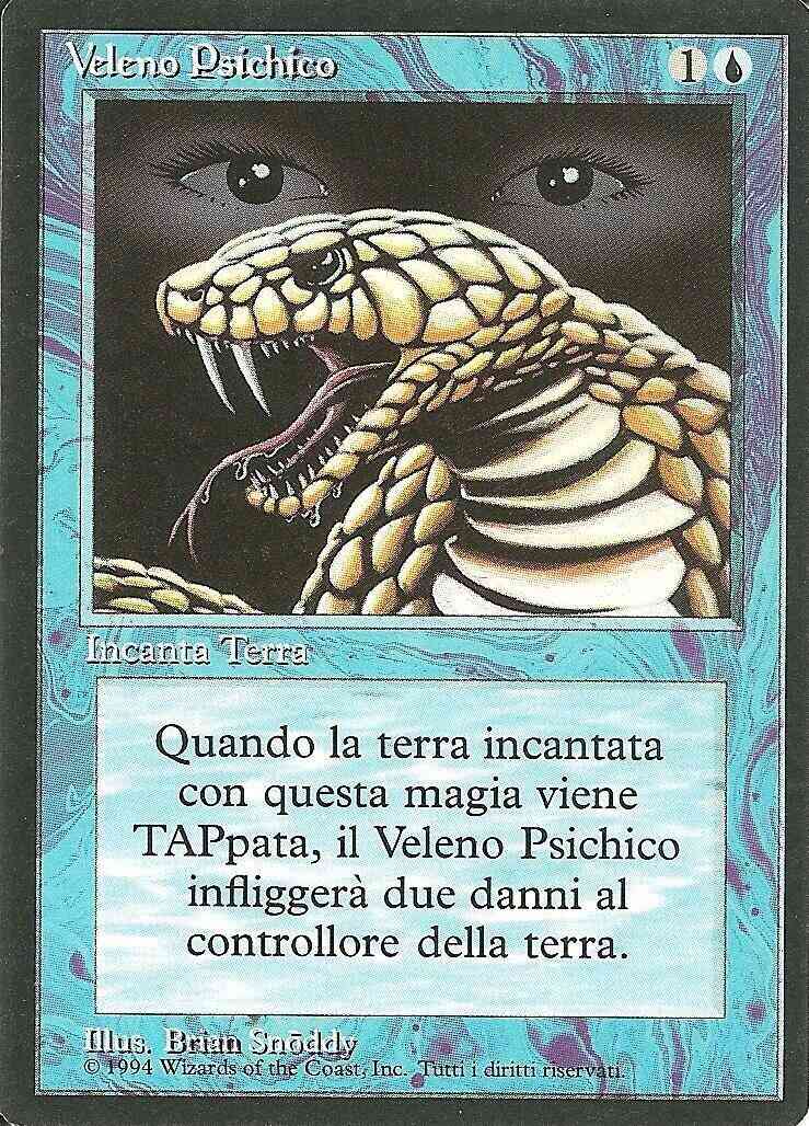 Psychic Venom - Italian [76] [Foreign Black Border: Italian] [Non-Foil]