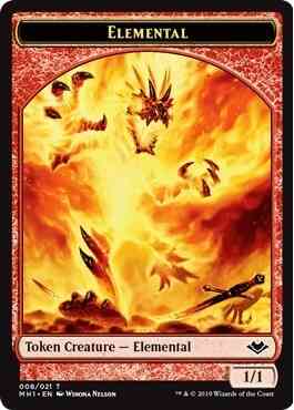 Elemental Token (08) // Elephant Token (12) [Modern Horizons Tokens] [Non-Foil]
