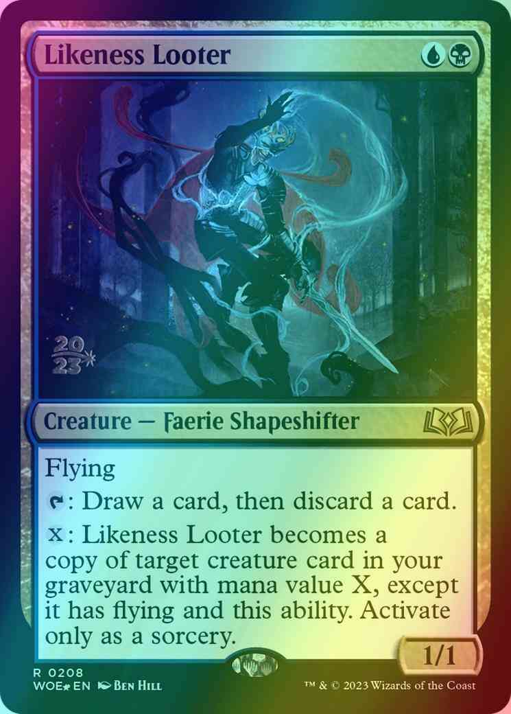 Likeness Looter [208s] [Prerelease] [Wilds of Eldraine: Promos] [Foil]