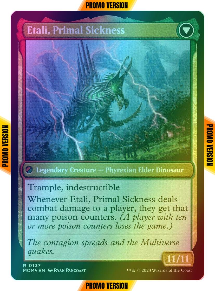 Etali, Primal Conqueror // Etali, Primal Sickness [137s] [Prerelease] [March of the Machine: Promos] [Foil]