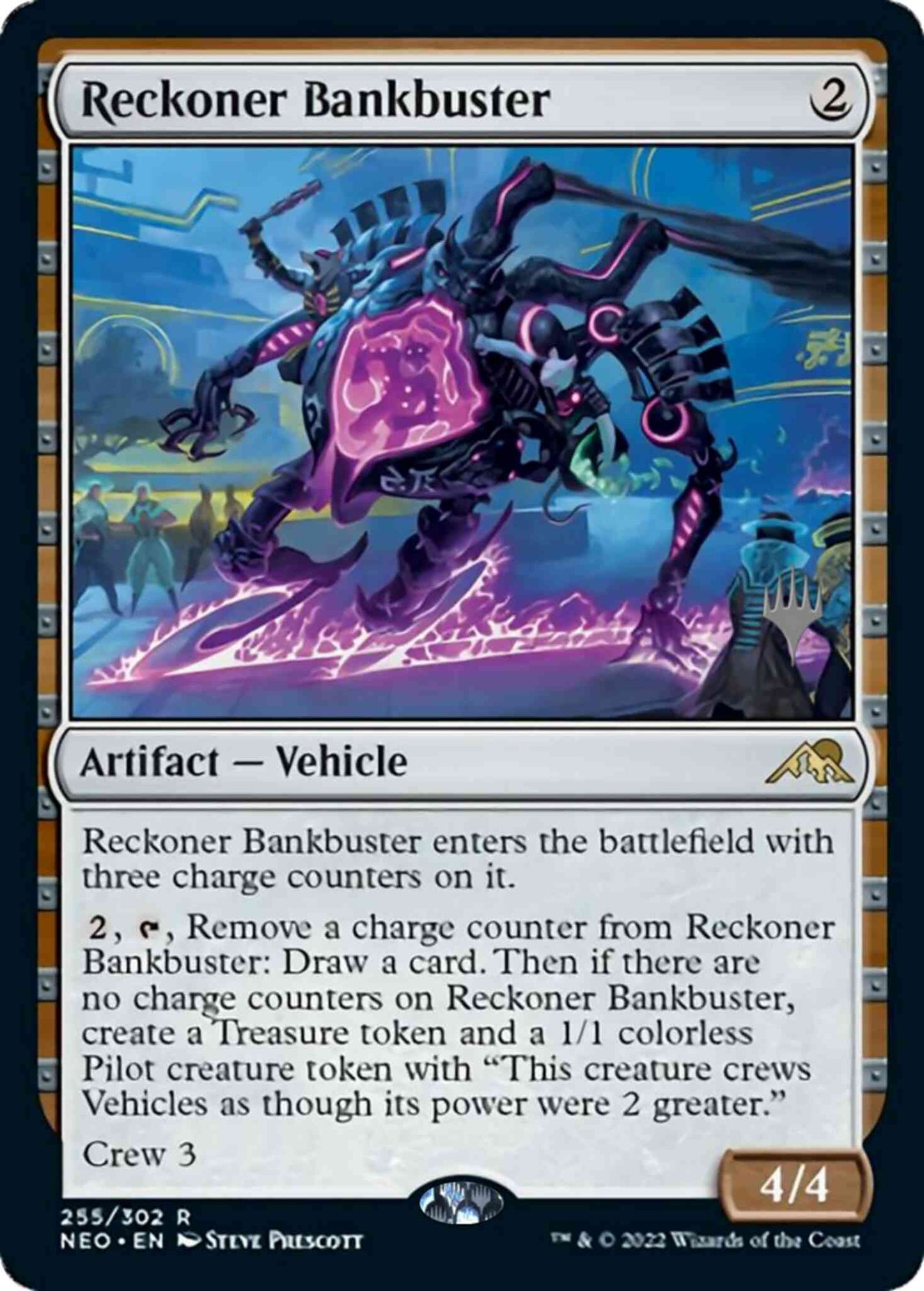 Reckoner Bankbuster [Promo Pack] [255p] [Kamigawa: Neon Dynasty: Promos] [Non-Foil]
