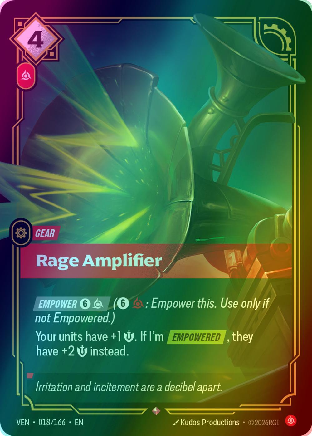 Rage Amplifier - 018/166 [Vendetta] [Foil]
