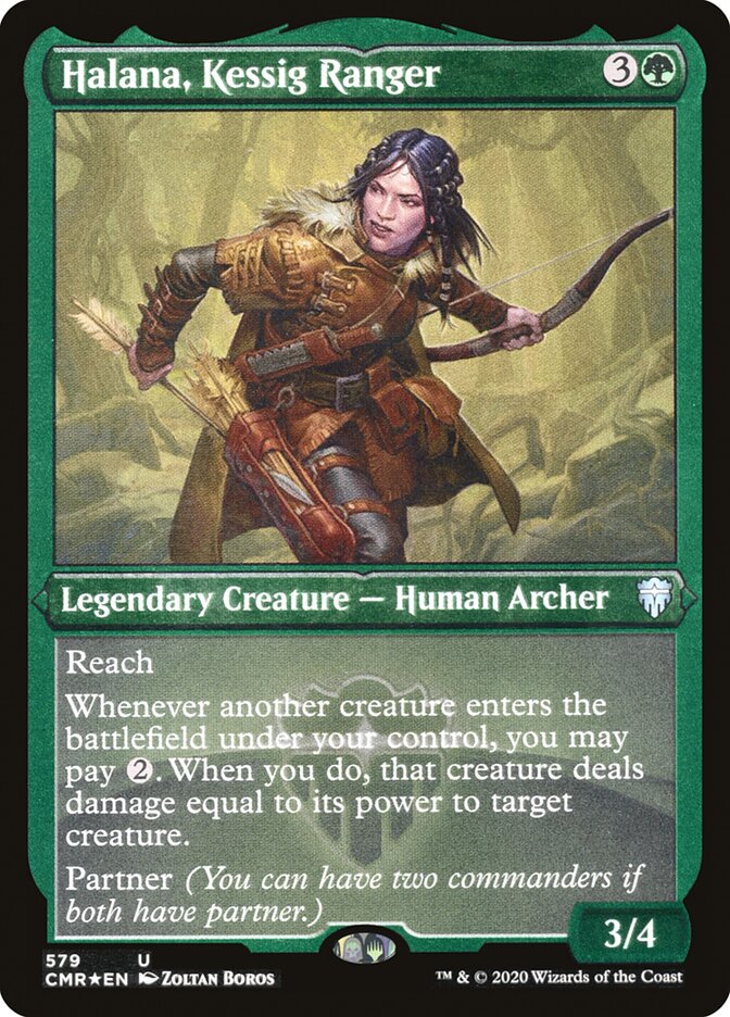 Halana, Kessig Ranger [579] [Commander Legends] [Etched Foil]