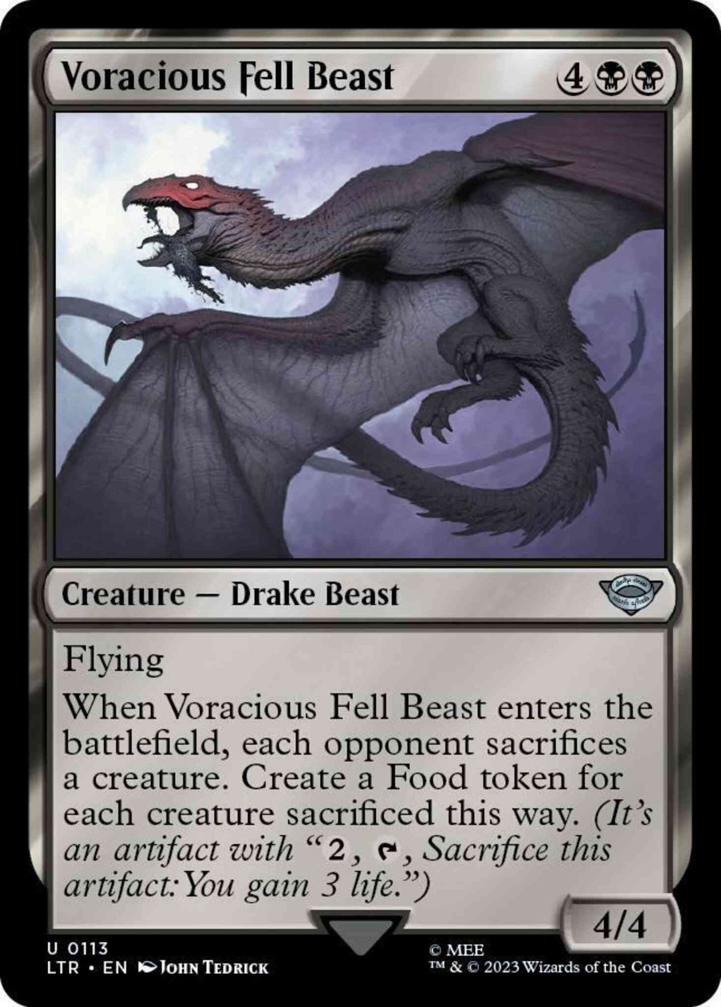 Voracious Fell Beast [113] [The Lord of the Rings: Tales of Middle-earth] [Non-Foil]