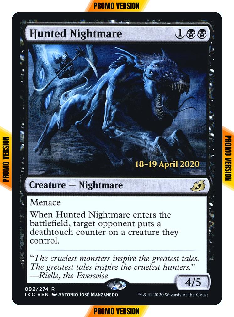 Hunted Nightmare [Prerelease] [92s] [Ikoria: Lair of Behemoths Promos] [Foil]