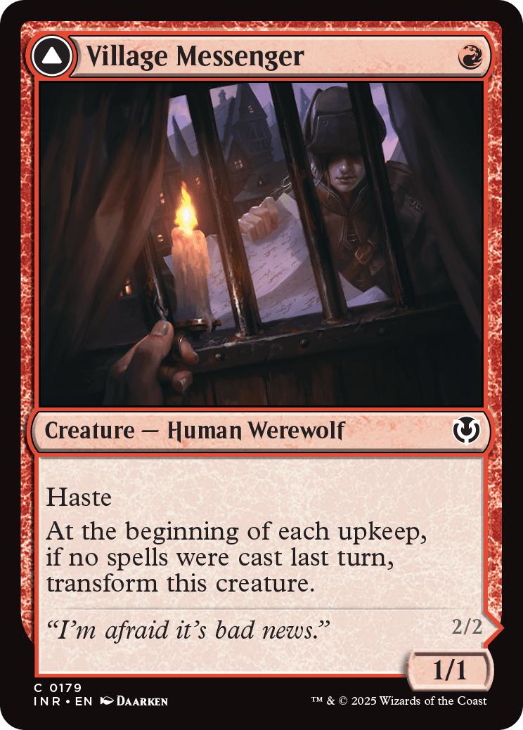 Village Messenger // Moonrise Intruder [179] [Innistrad Remastered] [Non-Foil]