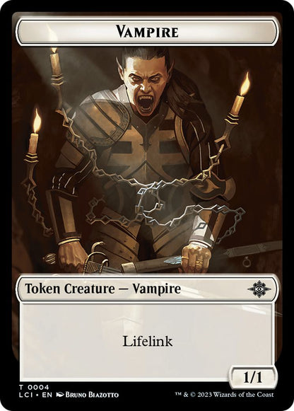 Sorin, Lord of Innistrad Emblem (16) // Vampire Token (04) [The Lost Caverns of Ixalan: Commander: Tokens] [Non-Foil]