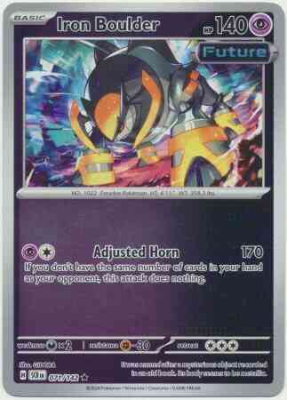 Iron Boulder - 071/142 - Rare [sv07-071] [Reverse Holo]