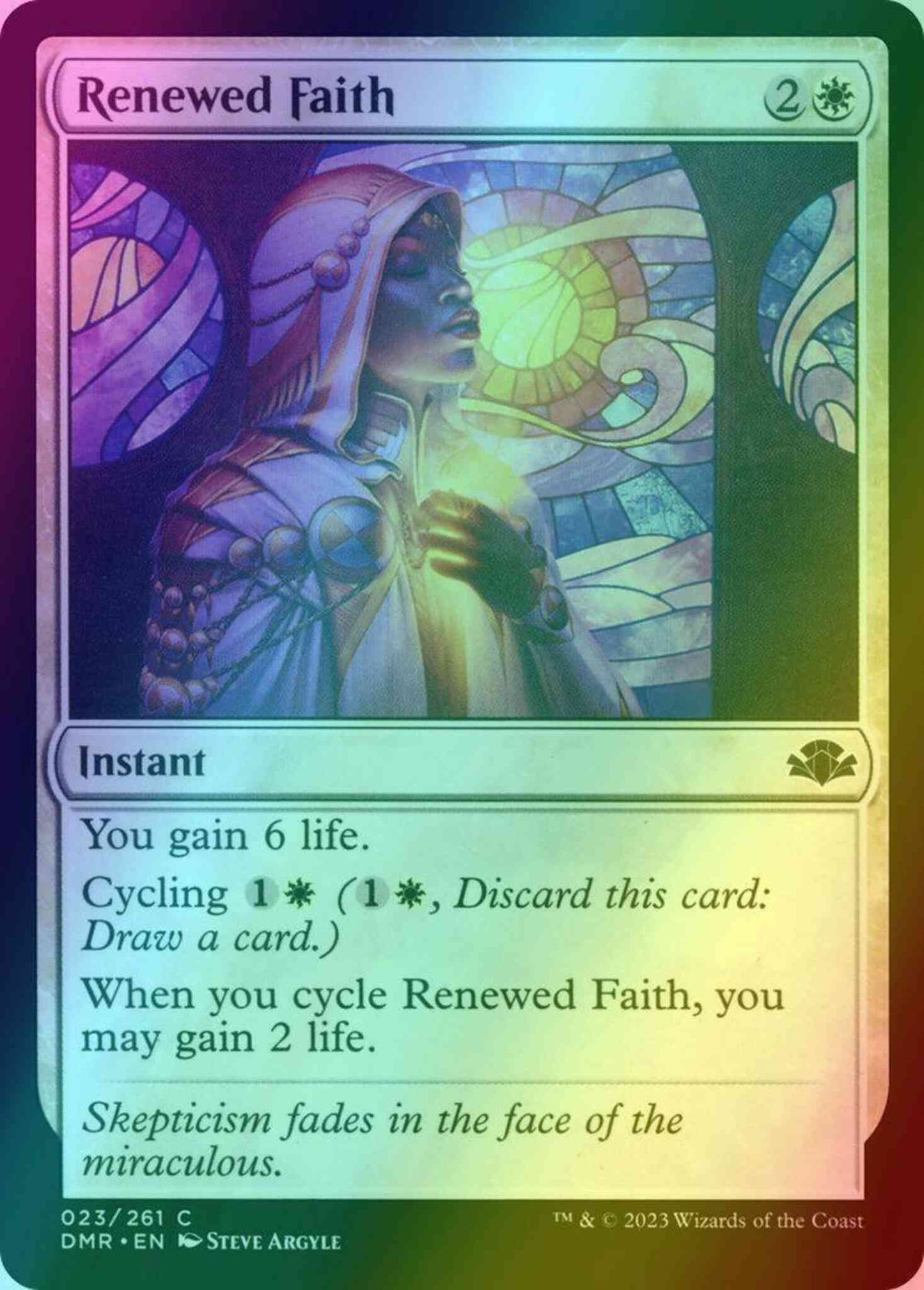 Renewed Faith [23] [Dominaria Remastered] [Foil]