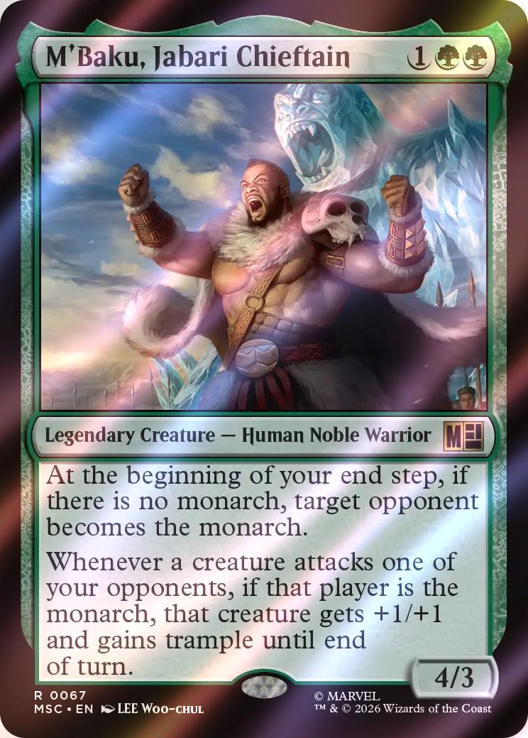 M'Baku, Jabari Chieftain [67] [Marvel Super Heroes: Commander] [Surge Foil]
