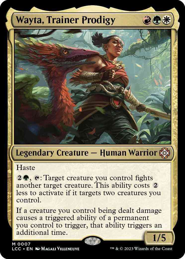 Wayta, Trainer Prodigy [7] [The Lost Caverns of Ixalan: Commander] [Non-Foil]