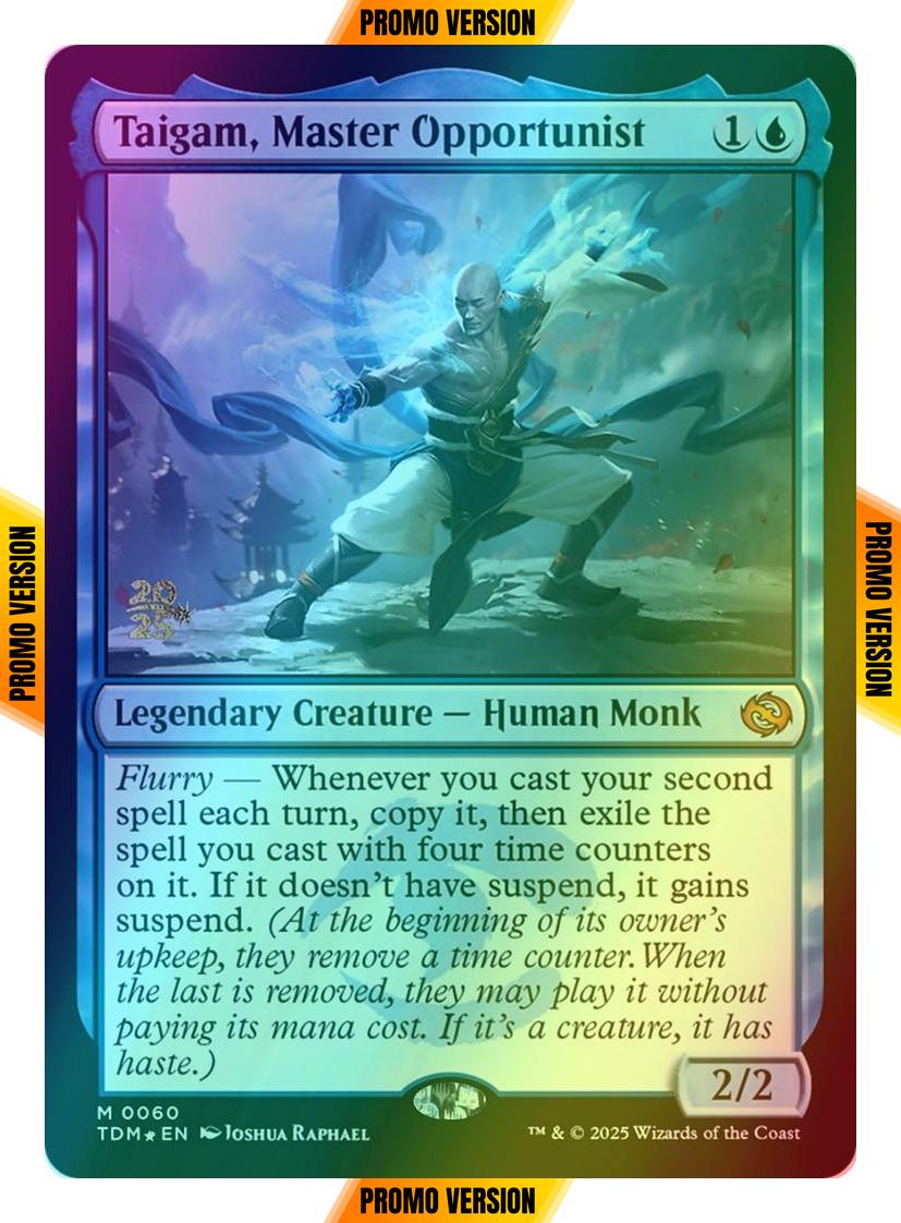 Taigam, Master Opportunist [60s] [Prerelease] [Tarkir: Dragonstorm: Promos] [Foil]