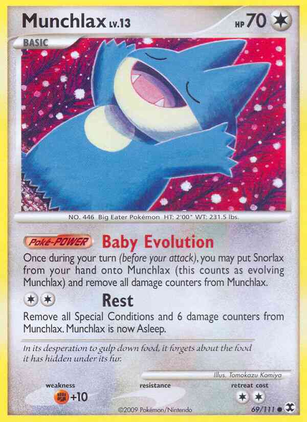 Munchlax - 69/111 - Common [pl2-69] [Reverse Holo]
