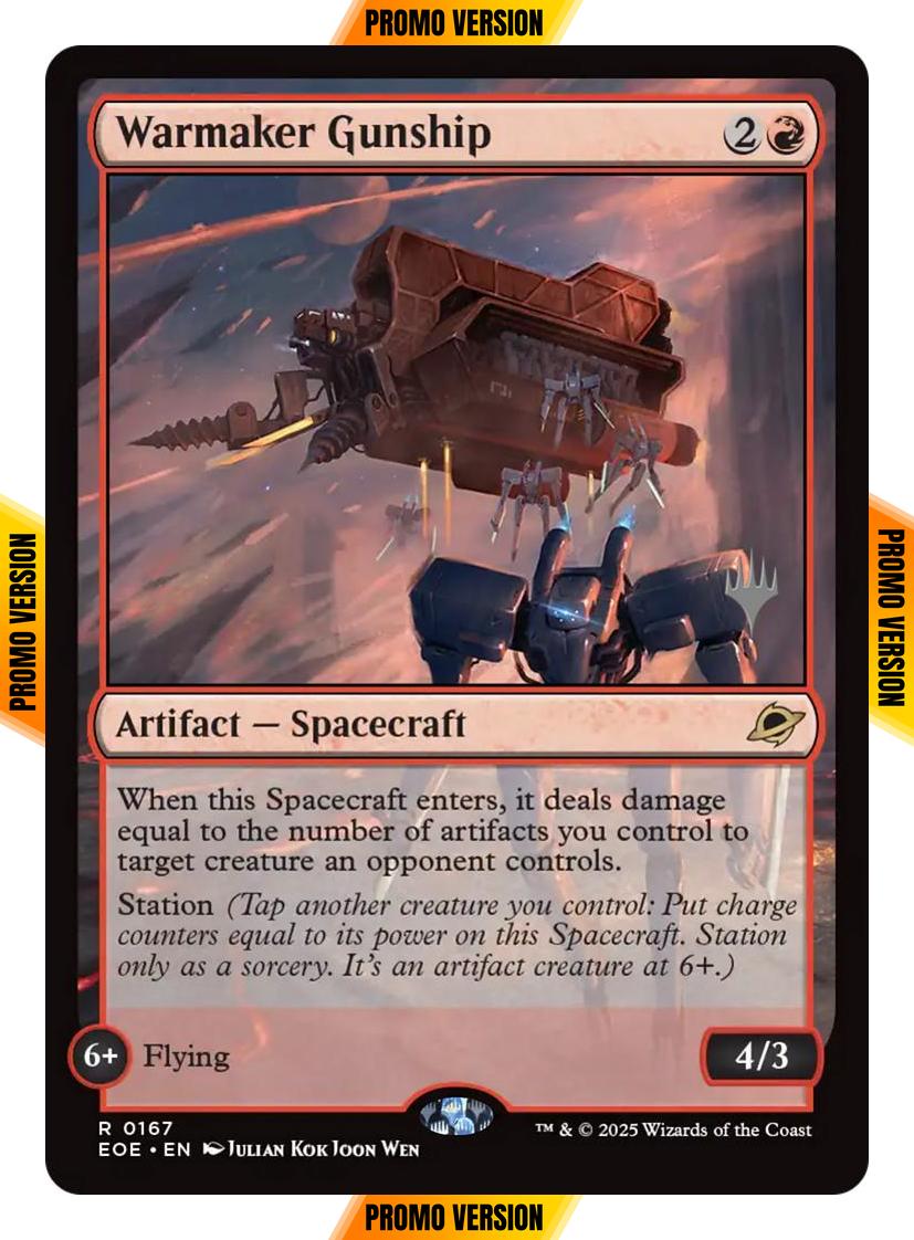 Warmaker Gunship [167p] [Promo Pack] [Edge of Eternities: Promos] [Non-Foil]