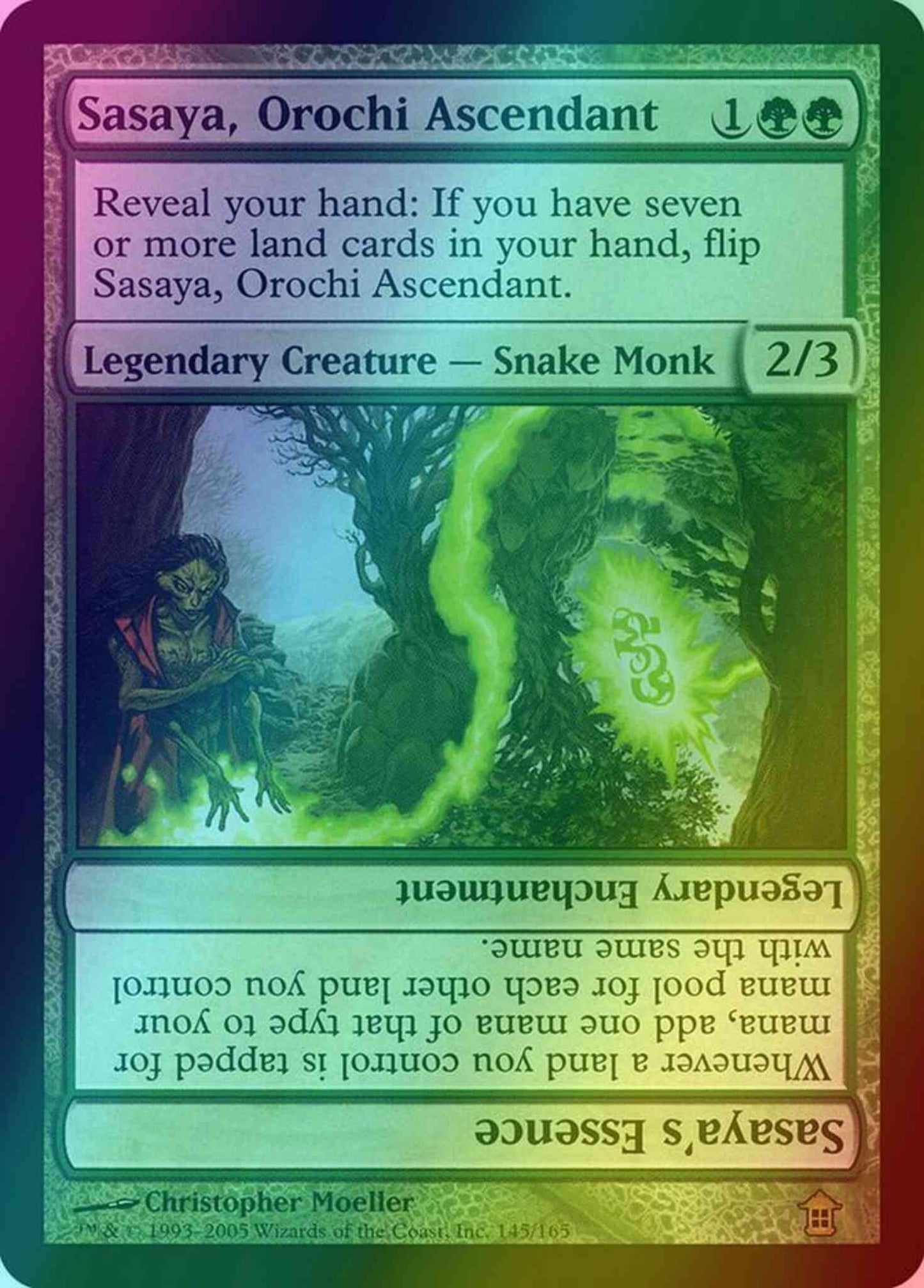 Sasaya, Orochi Ascendant // Sasaya's Essence [145] [Saviors of Kamigawa] [Foil]