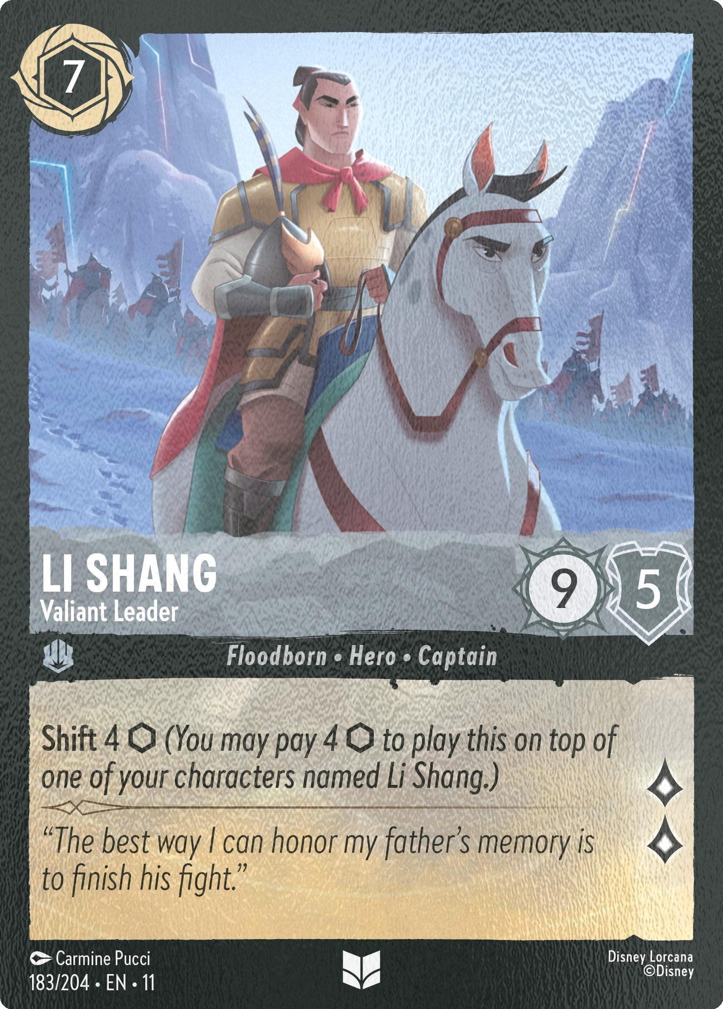 Li Shang - Valiant Leader - 183/204 [Winterspell] [Cold Foil]