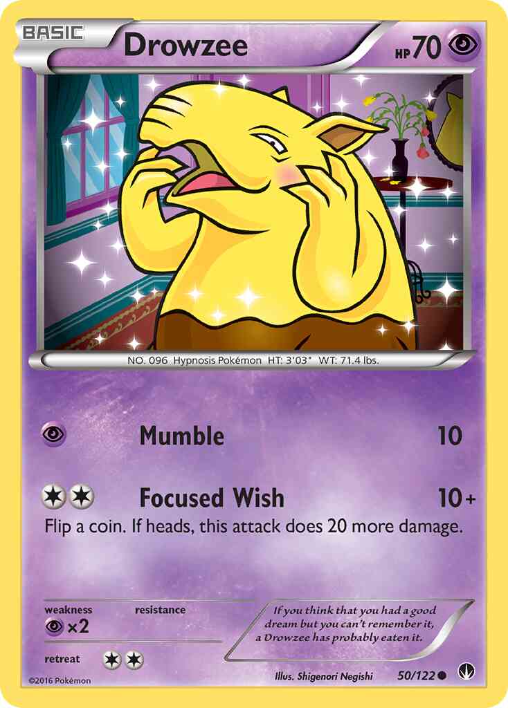 Drowzee - 50/122 - Common [xy9-50] [Non-Holo]
