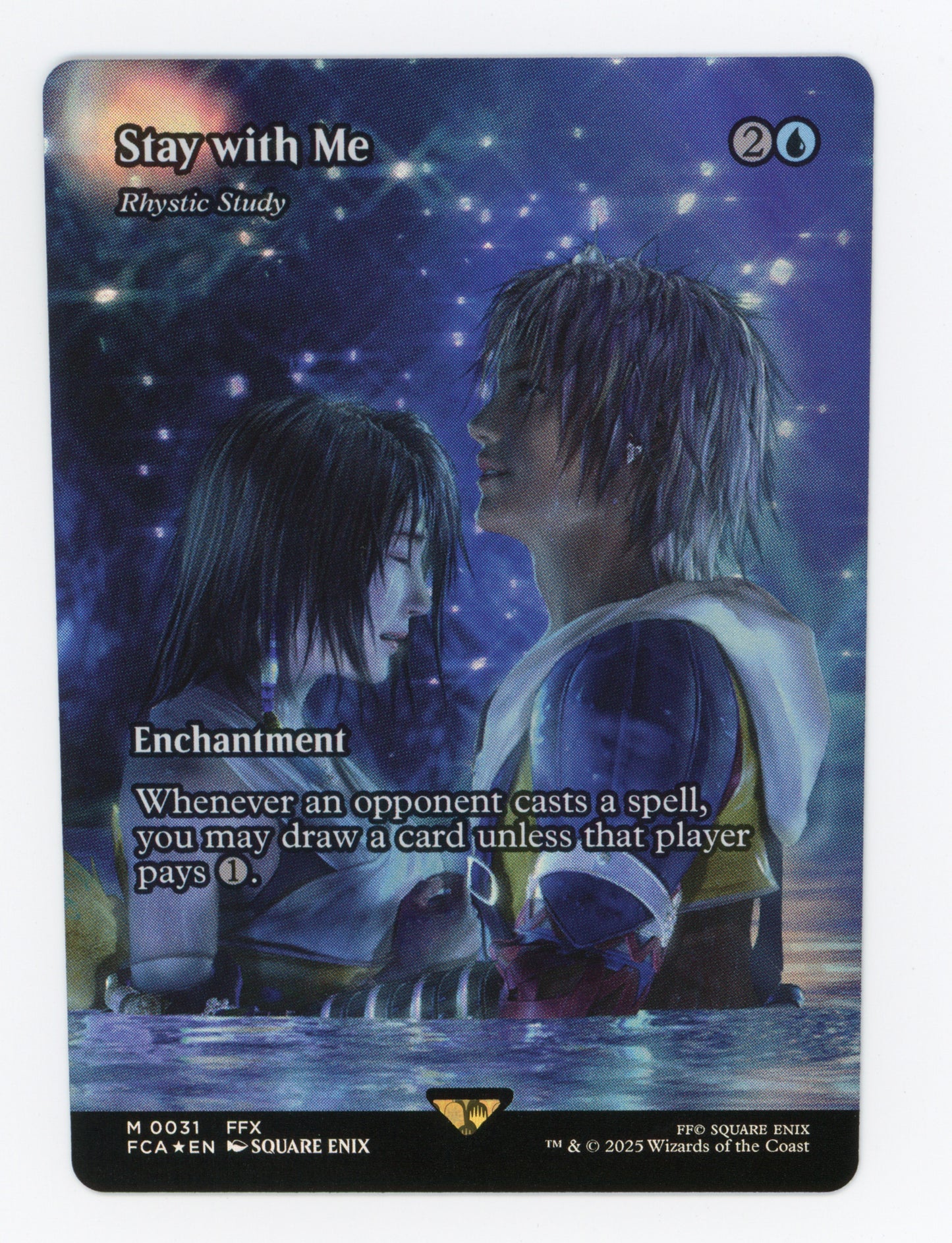 Stay with Me - Rhystic Study — Borderless|Foil — ID 19300